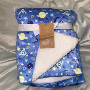 Space baby blanket